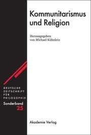 Cover von Kommunitarismus und Religion