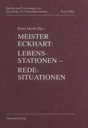 Cover von Meister Eckhart. Lebensstationen - Redesituationen