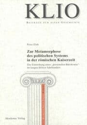 Cover von Zur Metamorphose des politischen Systems in der römischen Kaiserzeit