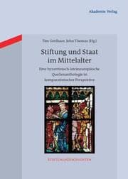 Cover von Stiftung und Staat im Mittelalter