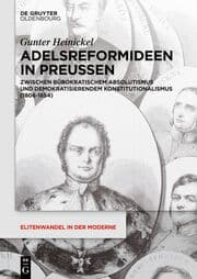Cover von Adelsreformideen in Preußen