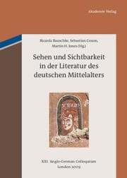 Cover von Sehen und Sichtbarkeit in der Literatur des deutschen Mittelalters