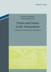 Cover von Traum und Vision in der Vormoderne