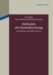 Cover von Methoden der Namenforschung