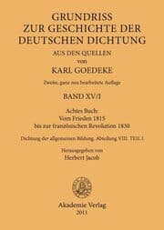 Cover von Achtes Buch: Vom Frieden 1815 bis zur französischen Revolution 1830