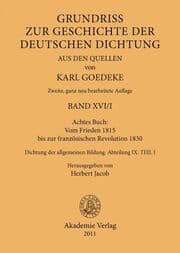 Cover von Achtes Buch: Vom Frieden 1815 bis zur französischen Revolution 1830