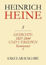 Cover von Gedichte 1827-1844 und Versepen. Kommentar II