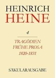 Cover von Tragödien. Frühe Prosa 1820-1831