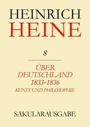 Cover von Über Deutschland 1833-1836. Aufsätze über Kunst und Philosophie