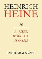 Cover von Pariser Berichte 1840-1848
