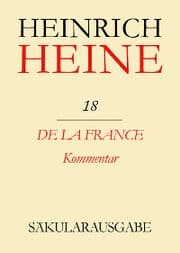 Cover von De la France. Kommentar