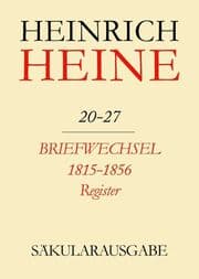 Cover von Briefwechsel 1815-1856. Register