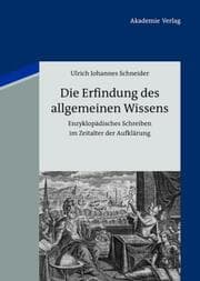 Cover von Die Erfindung des allgemeinen Wissens