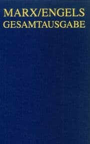 Cover von Karl Marx / Friedrich Engels Gesamtausgabe (MEGA) / Karl Marx: Zur Kritik der politischen Ökonomie (Manuskript 1861-1863)