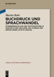Cover von Buchdruck und Sprachwandel