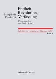 Cover von Freiheit, Revolution, Verfassung. Kleine politische Schriften