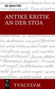 Cover von Antike Kritik an der Stoa