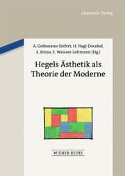 Cover von Hegels Ästhetik als Theorie der Moderne