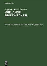 Cover von Briefe Juli 1782 - Juni 1785, Teil 1: Text