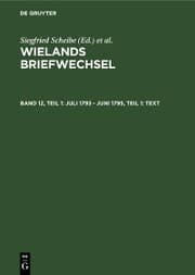 Cover von Juli 1793 - Juni 1795, Teil 1: Text