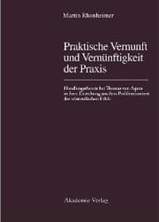 Cover von Praktische Vernunft und Vernünftigkeit der Praxis