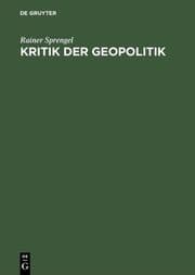Cover von Kritik der Geopolitik