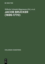 Cover von Jacob Brucker (1696-1770)