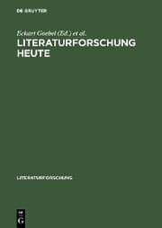 Cover von Literaturforschung heute