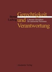 Cover von Gerechtigkeit und Verantwortung