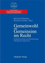 Cover von Gemeinwohl und Gemeinsinn im Recht