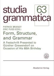 Cover von Form, Structure, and Grammar