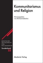 Cover von Kommunitarismus und Religion