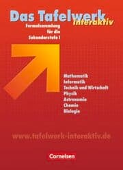 Cover von Das Tafelwerk interaktiv - Formelsammlung für die Sekundarstufe I - Allgemeine Ausgabe