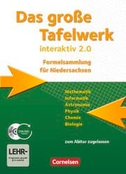 Cover von Das große Tafelwerk interaktiv 2.0 - Formelsammlung für die Sekundarstufen I und II - Niedersachsen