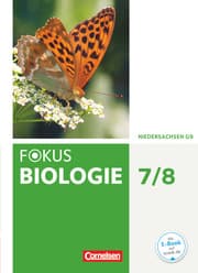 Cover von Fokus Biologie - Neubearbeitung - Gymnasium Niedersachsen G9 - 7./8. Schuljahr
