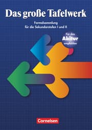 Cover von Das große Tafelwerk - Formelsammlung für die Sekundarstufen I und II - Östliche Bundesländer und Berlin