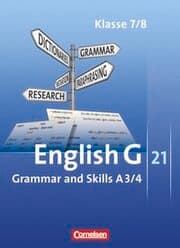 Cover von English G 21 - Ausgabe A - Band 3/4: 7./8. Schuljahr