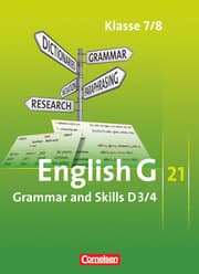 Cover von English G 21 - Grundausgabe D/Erweiterte Ausgabe D - Band 3/4: 7./8. Schuljahr