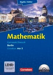 Cover von Bigalke/Köhler: Mathematik - Berlin - Ausgabe 2010 - Grundkurs 3. Halbjahr