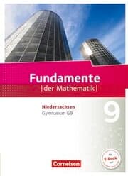 Cover von Fundamente der Mathematik - Niedersachsen ab 2015 - 9. Schuljahr