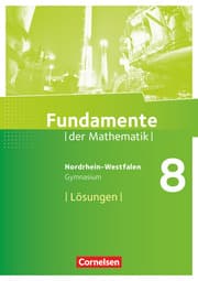 Cover von Fundamente der Mathematik - Nordrhein-Westfalen - 8. Schuljahr