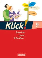 Cover von Klick! Deutsch - Ausgabe 2007 - 9. Schuljahr