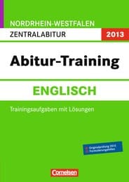Cover von Abitur-Training Englisch 2013, NRW, Gsch Gy