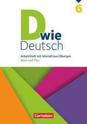 Cover von D wie Deutsch - Arbeitshefte Basis und Plus - Ausgabe 2018 - 6. Schuljahr