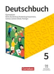 Cover von Deutschbuch Gymnasium - Berlin, Brandenburg, Mecklenburg-Vorpommern, Sachsen, Sachsen-Anhalt und Thüringen - Ausgabe 2019 - 5. Schuljahr