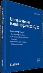 Cover von Umsatzsteuer Handausgabe 2019/20