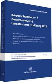 Cover von Körperschaftsteuer-, Gewerbesteuer-, Umsatzsteuer-Erklärung 2025