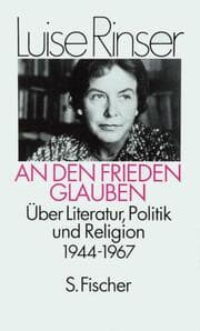 Cover von An den Frieden glauben
