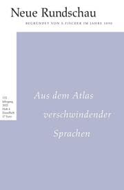 Cover von Neue Rundschau 2022/4