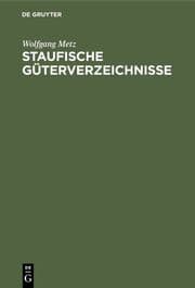 Cover von Staufische Güterverzeichnisse